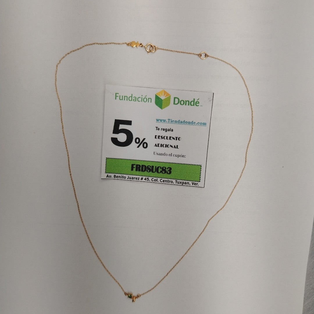 CADENA,DIJE ORO 18 K 1,30 GRMS (SEMINUEVO)