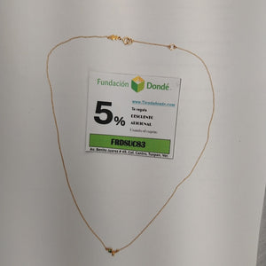 CADENA,DIJE ORO 18 K 1,30 GRMS (SEMINUEVO)