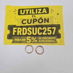 ARRACADAS PAR ORO 14 K 0.8 GRMS (SEMINUEVO)
