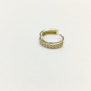 ARETES HUGGIES C CIRCONIA 14K 1.8 GR (NUEVO)