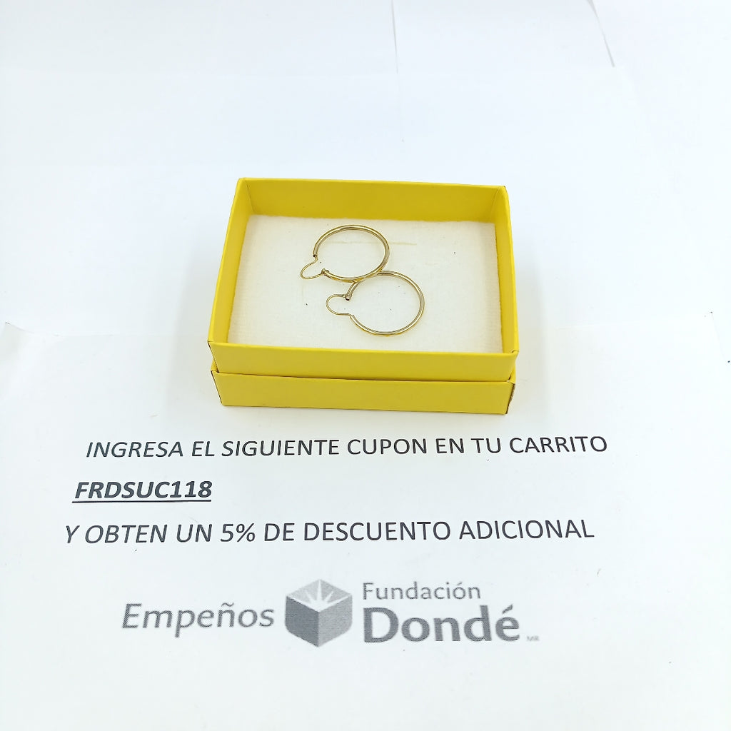 ARRACADAS PAR ORO 10 K 1,30 GRMS (SEMINUEVO)