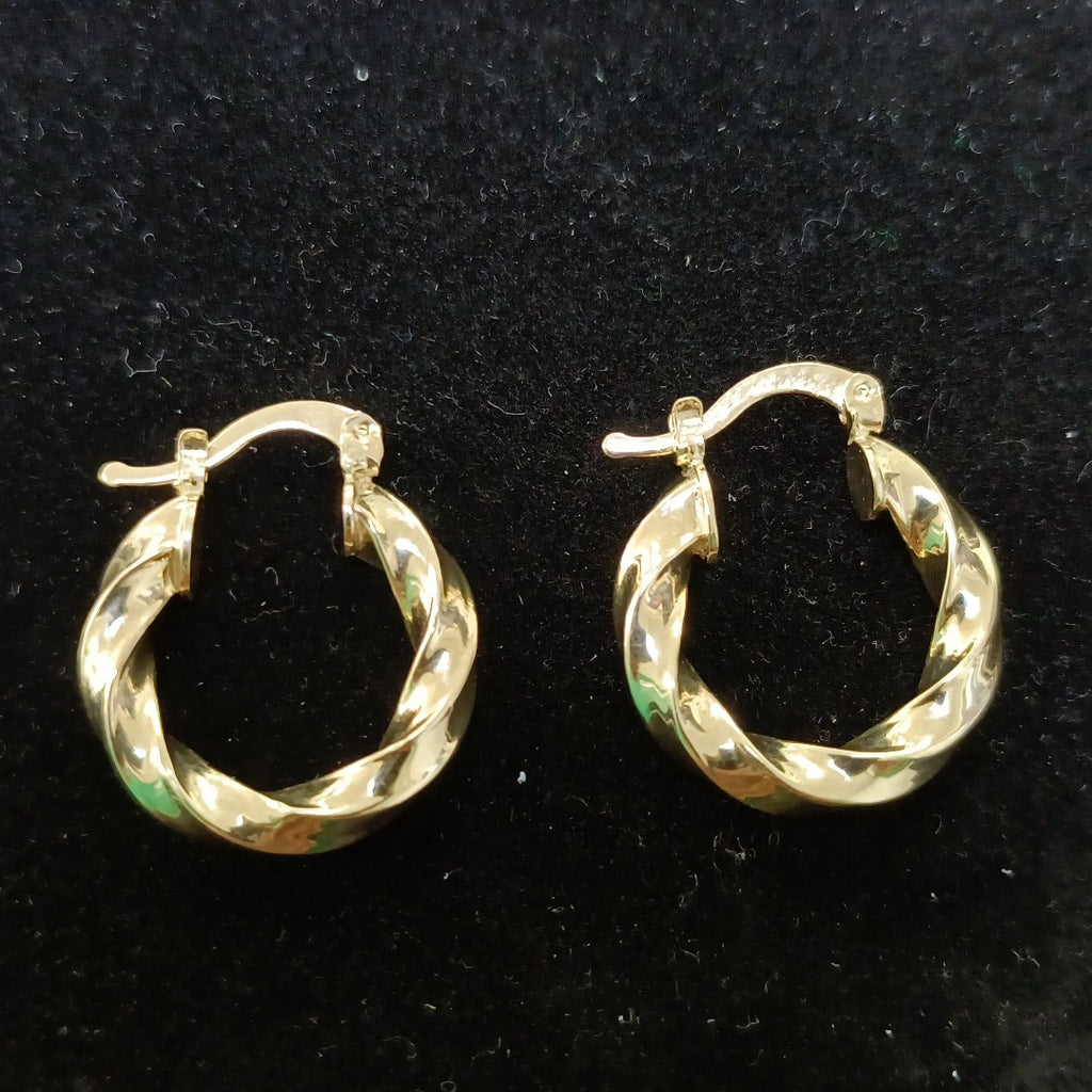 ARETES ARRACADA TORZAL 14K 1.9 GR (NUEVO)