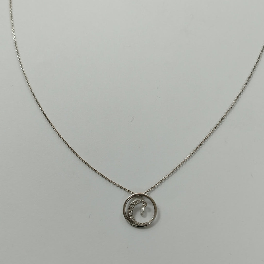 GARGANTILLA ORO, ORO BLANCO 14 K 2.5 GRMS (SEMINUEVO)