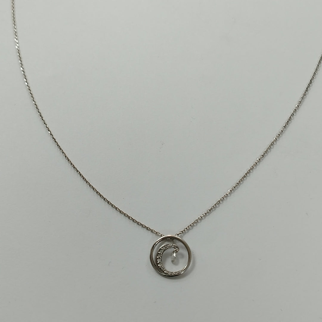 GARGANTILLA ORO, ORO BLANCO 14 K 2.5 GRMS (SEMINUEVO)