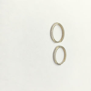 ARETES ARRACADAS C CIRCONIAS 14K 2 GR (NUEVO)