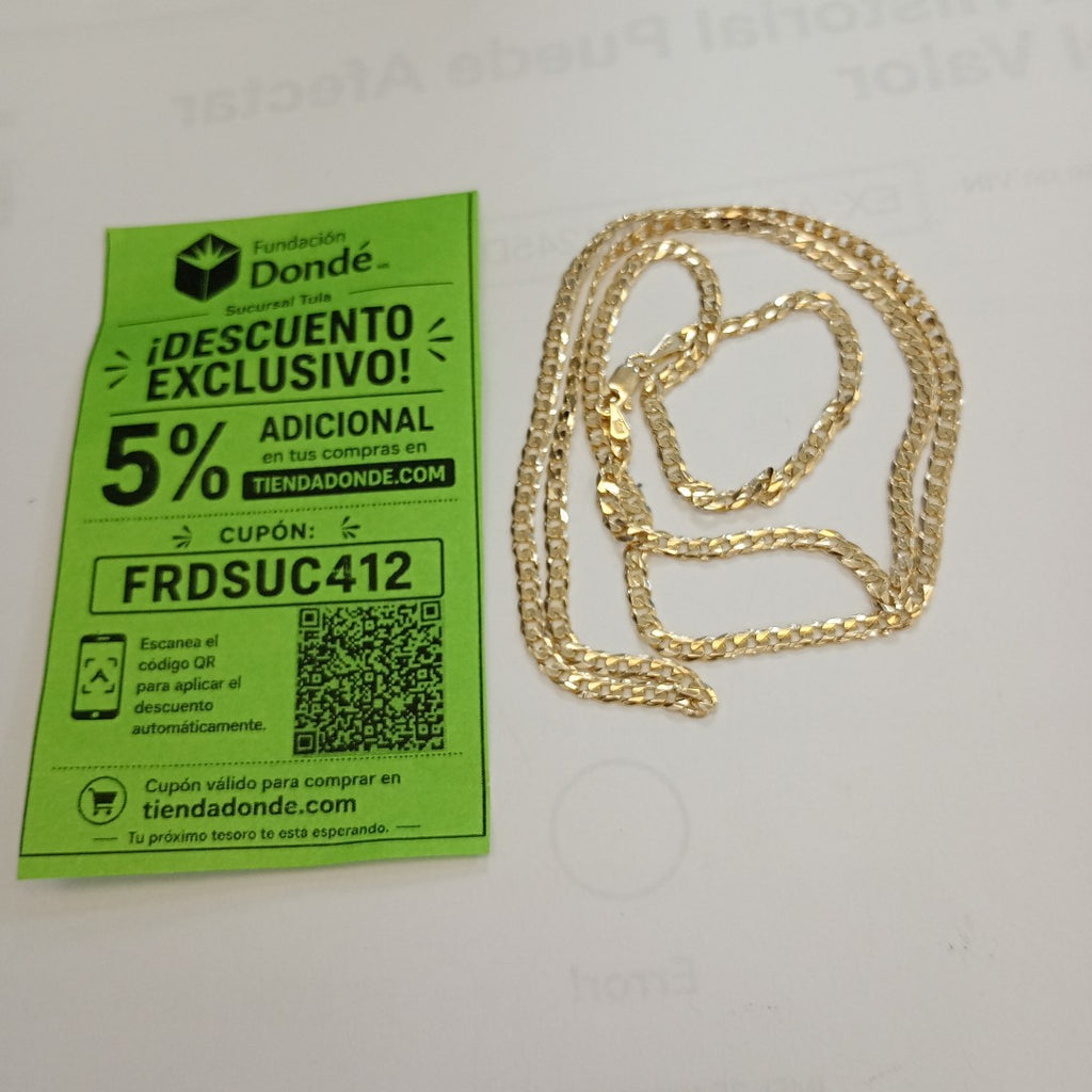 CADENA BARBADA 14K 60 CM 10 GR (NUEVO)