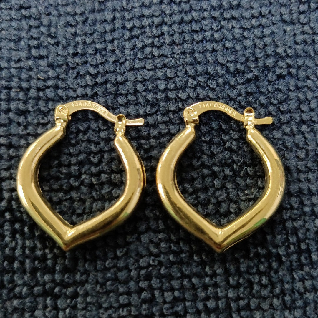 ARETES ARRACADAS 14K 2.1 GR (NUEVO)