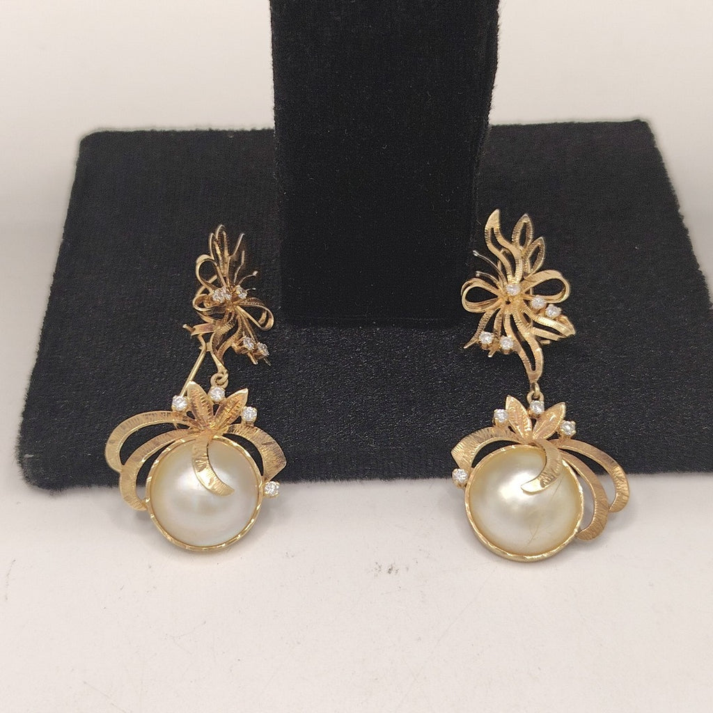ARETES PAR ORO 14 K 14.2 GRMS (SEMINUEVO)