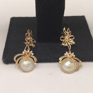 ARETES PAR ORO 14 K 14.2 GRMS (SEMINUEVO)