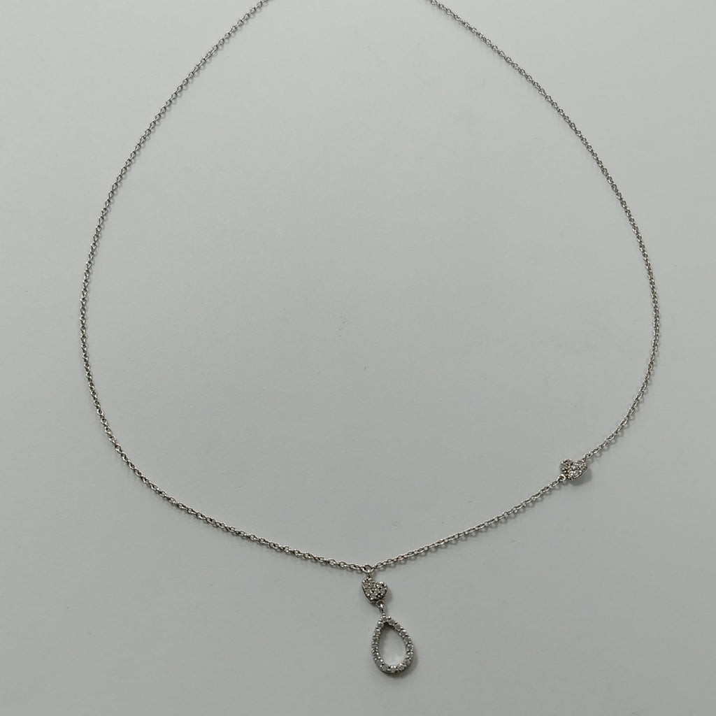GARGANTILLA ORO BLANCO 14 K 2.6 GRMS (SEMINUEVO)