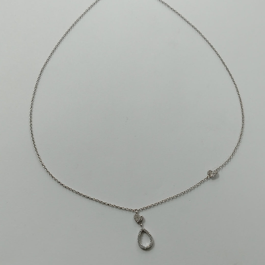GARGANTILLA ORO BLANCO 14 K 2.6 GRMS (SEMINUEVO)