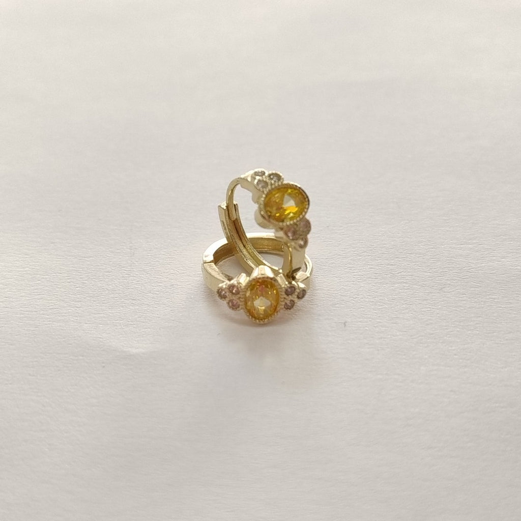 ARETES ARRACADAS CON CIRCONIAS Y PDRAS COL 14K 3.3 GR (NUEVO)