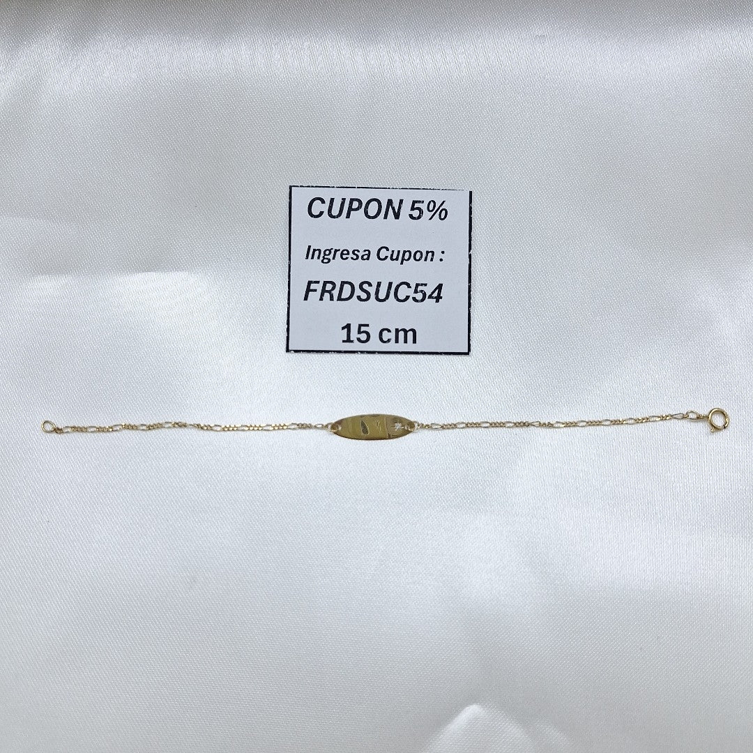 ESCLAVA ORO 14 K 0,90 GRMS (SEMINUEVO)