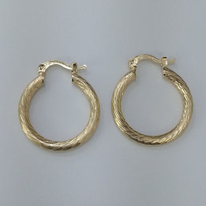ARETES TEJIDO ARRACADAS ASTRIADAS 14K 2.7 GR (NUEVO)