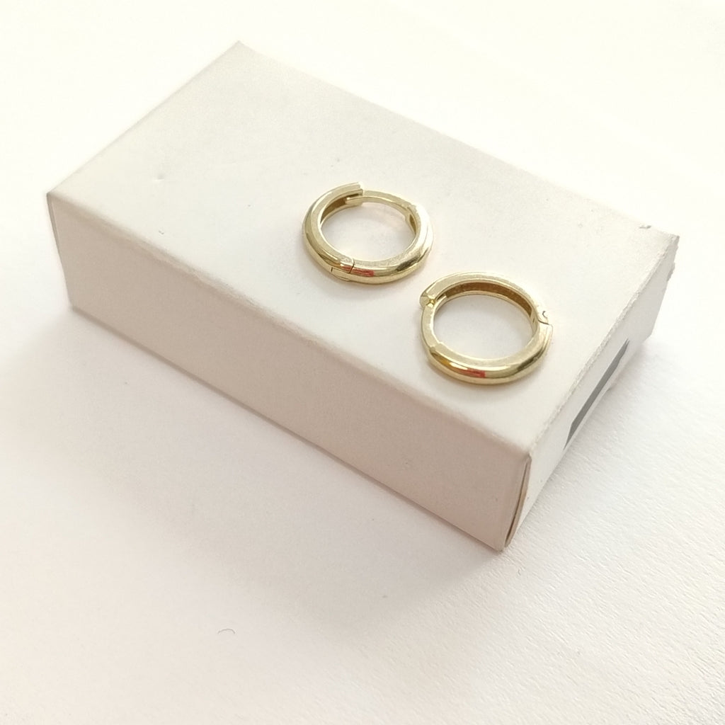 ARETES ARRACADAS LISAS 10K 1.2 GR (NUEVO)