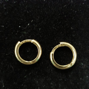 ARETES ARRACADAS LISAS 10K 1.2 GR (NUEVO)