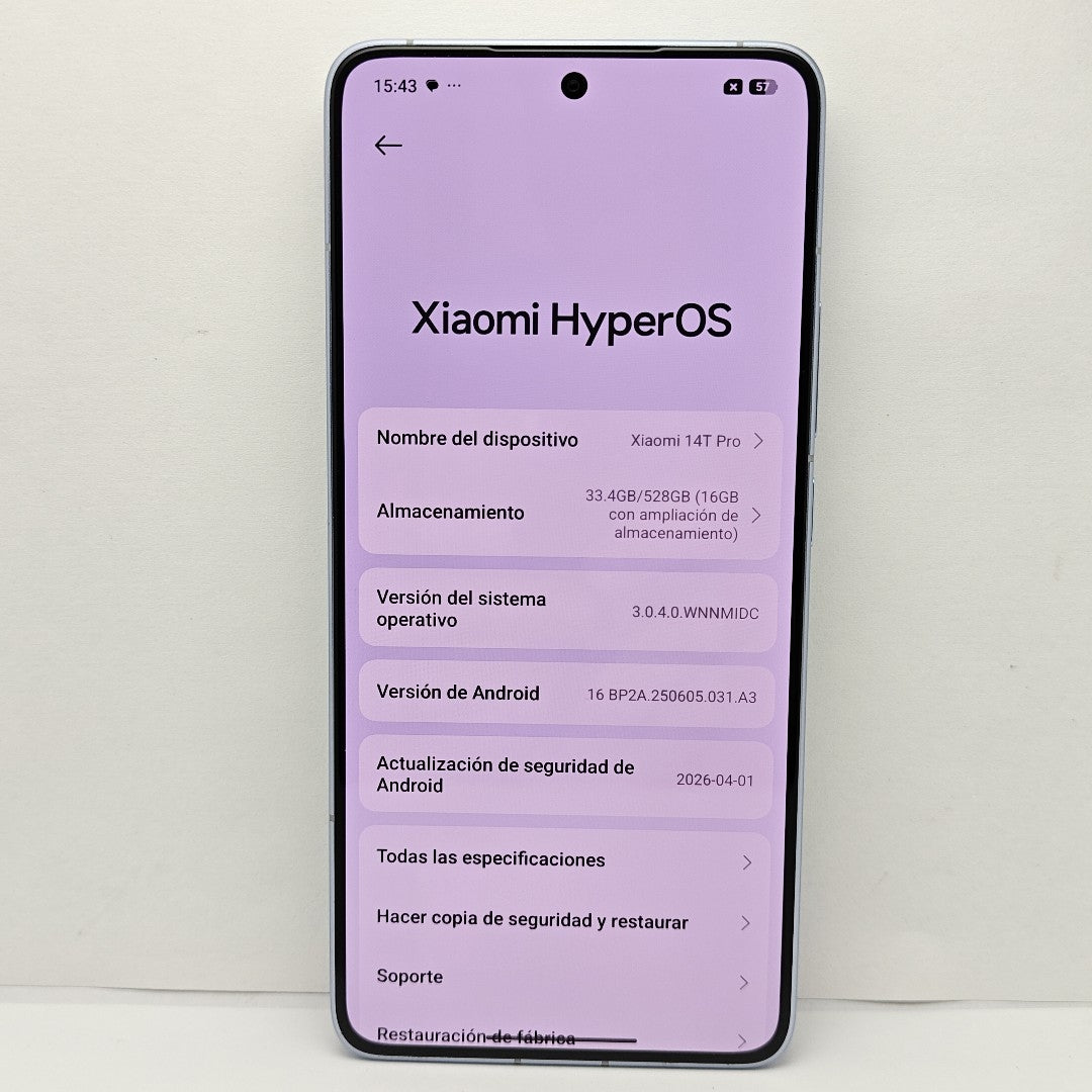 CELULAR XIAOMI 14T PRO 2407FPN8EG (2024) 512 GB 12 GB RAM (SEMINUEVO)