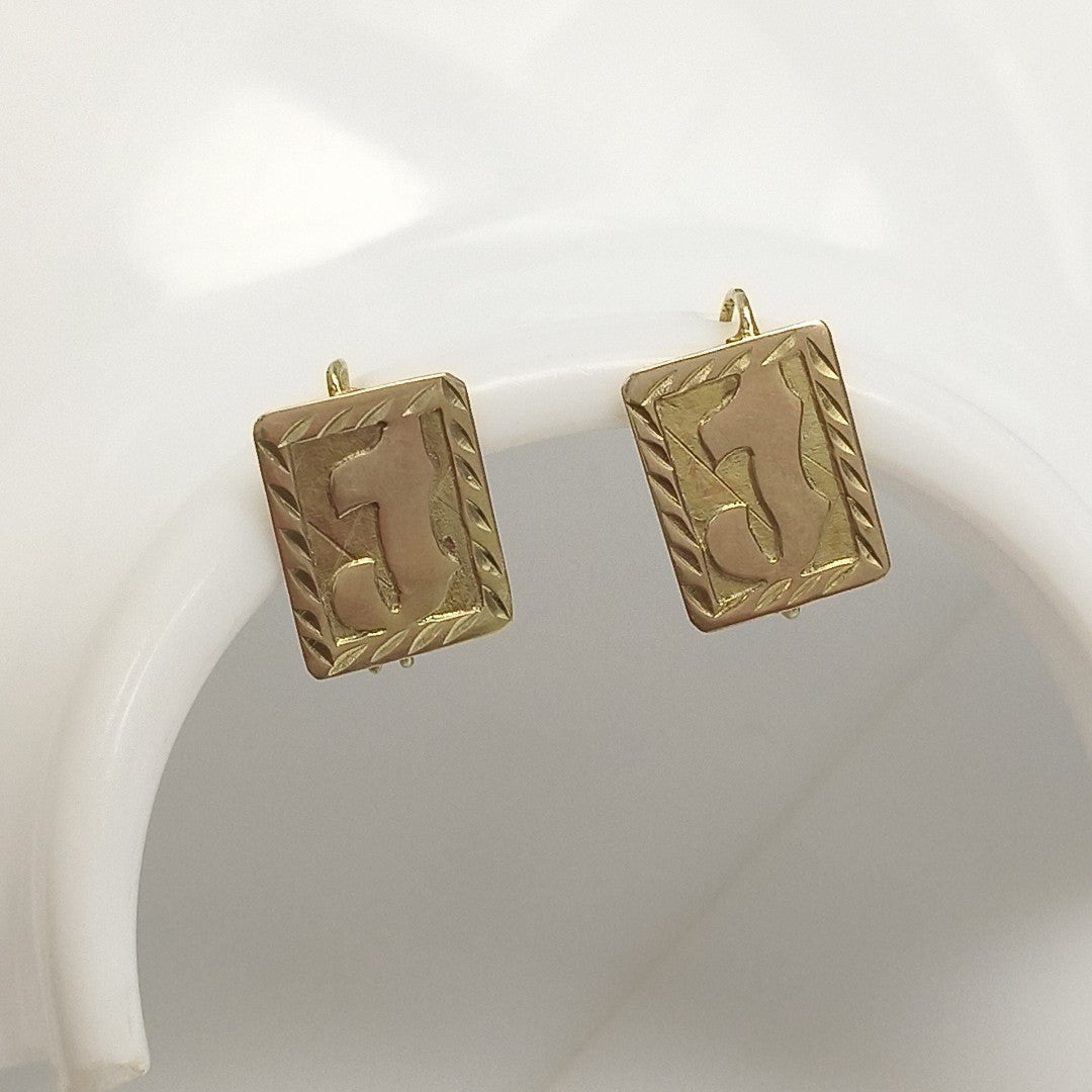 ARETES PAR ORO 10 K 1.5 GRMS (SEMINUEVO)