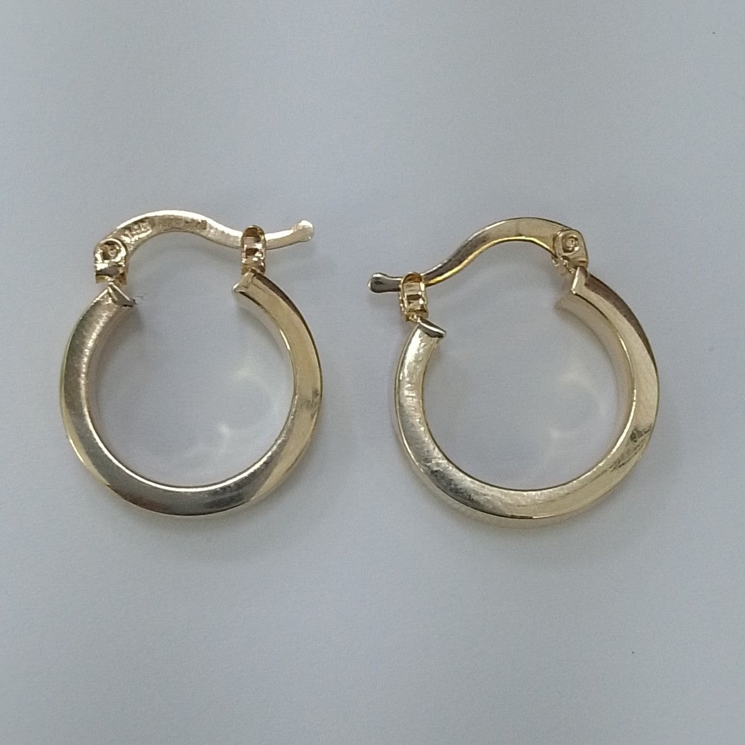 ARETES ARRACADA LISA 14K 2 GR (NUEVO)