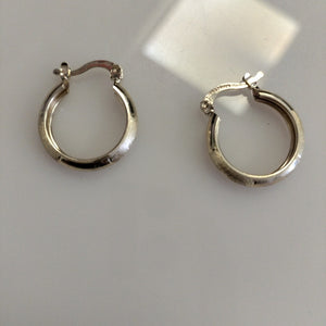 ARETES TEJIDO ARRACADA SATINADA 14K 2.6 GR (NUEVO)