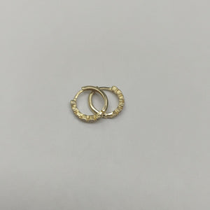 ARETES ARRACADA C CIRCONIAS 14K 2 GR (NUEVO)
