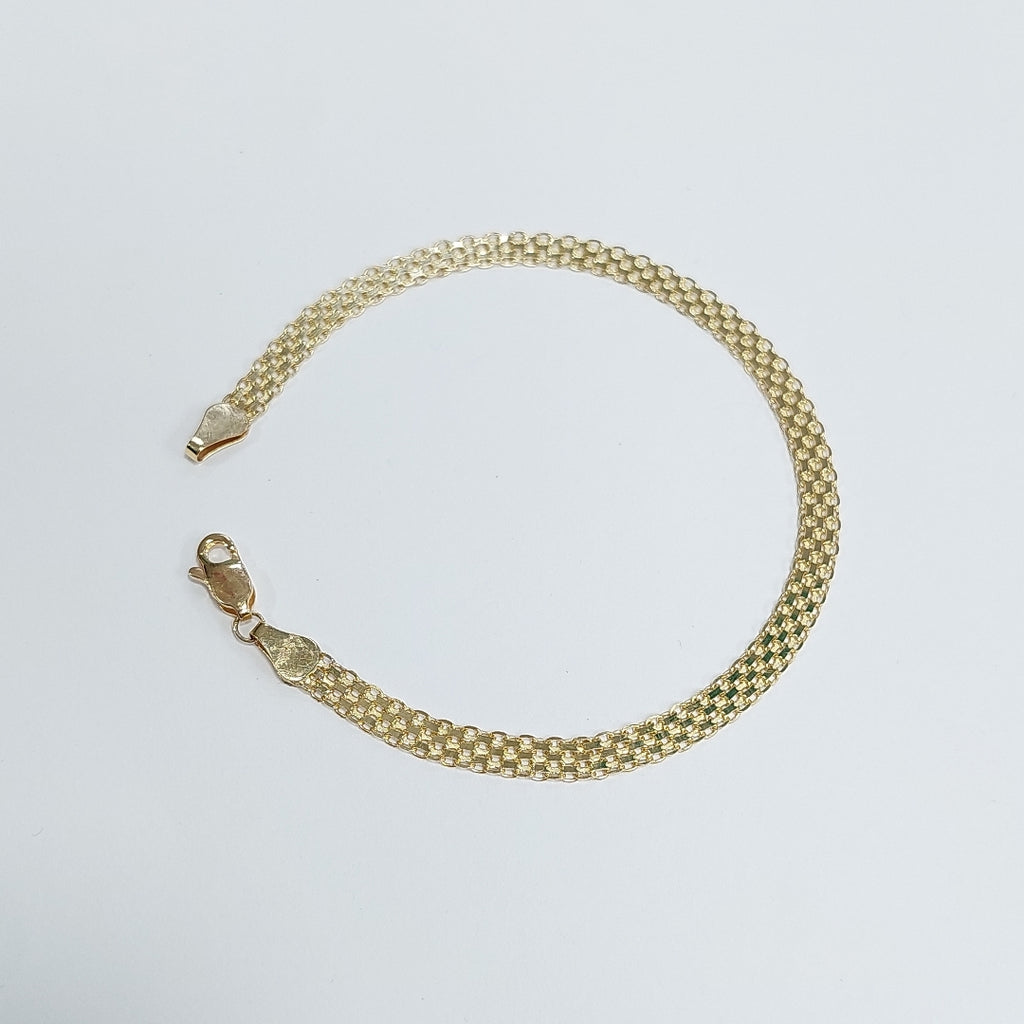 PULSERA ESPECIAL 14K 21 CM 5.2 GR (NUEVO)