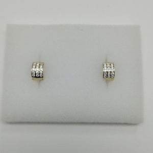 ARETES HUGGIES C CIRCONIA 14K 2.2 GR (NUEVO)