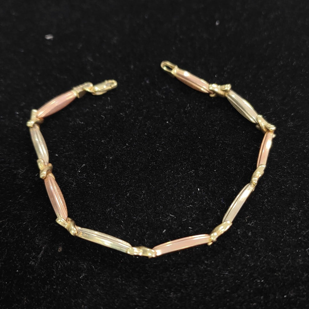 PULSERA ORO COMBINADO 14 K 4,80 GRMS (SEMINUEVO)