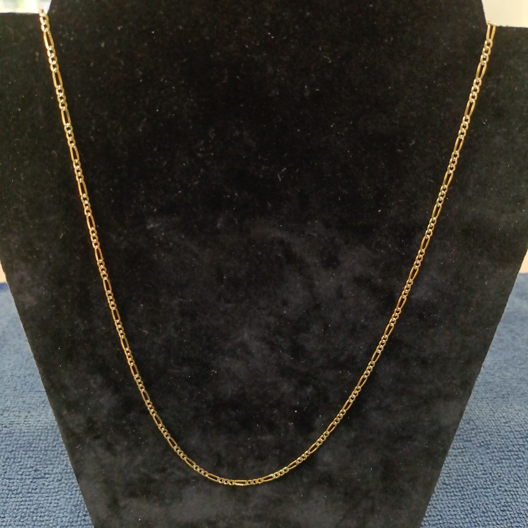 CADENA 3X1 DIAMANTADA 14K 55 CM 4.6 GR (NUEVO)