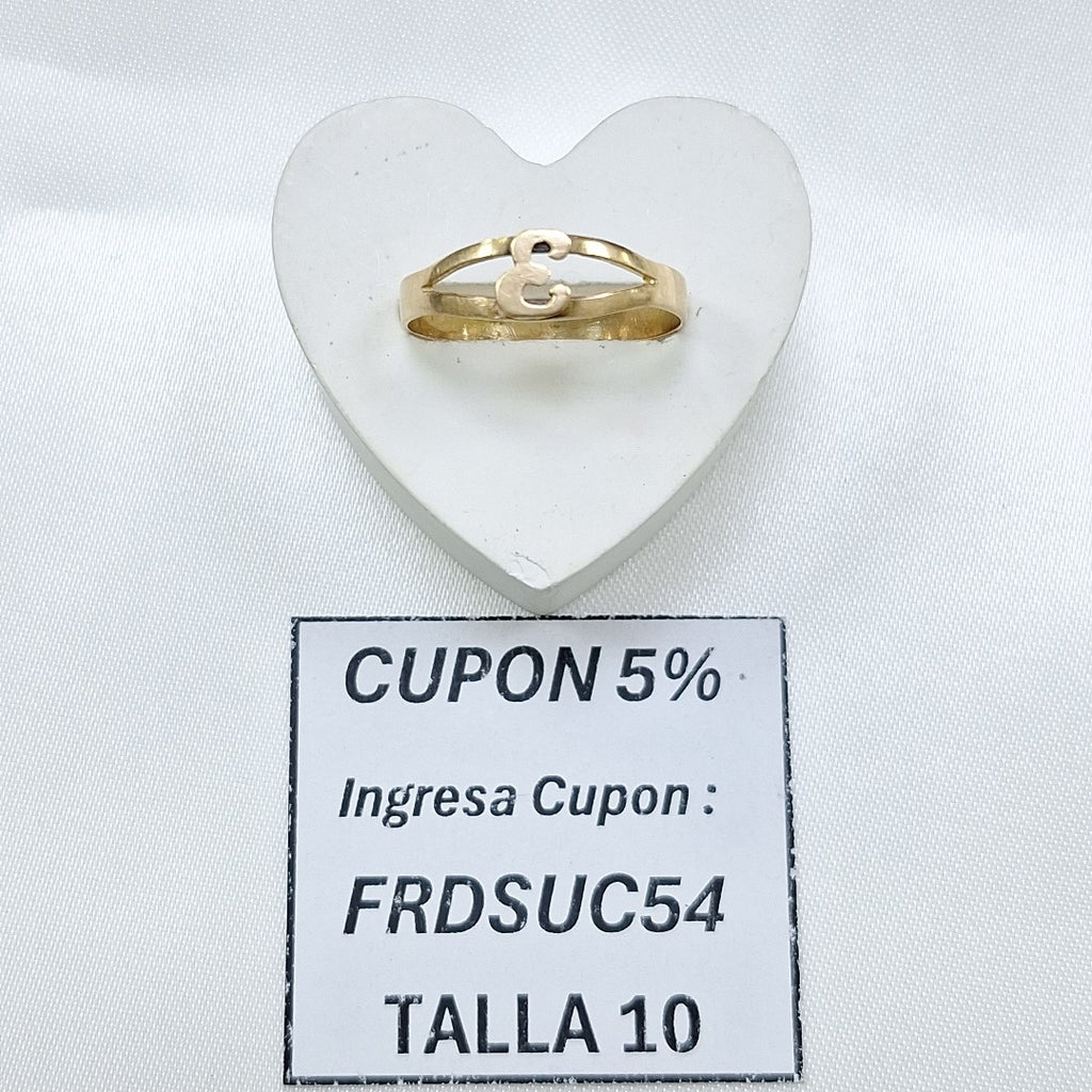 ANILLO ORO 10 K 1,50 GRMS (SEMINUEVO)