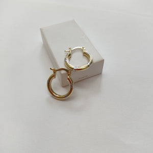 ARETES ARRACADAS COMBINADAS 14K 1.7 GR (NUEVO)