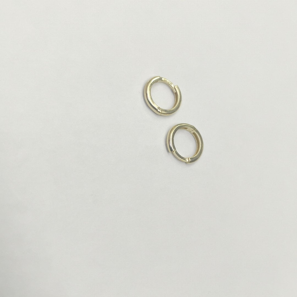 ARETES ARRACADAS LISAS 10K 1.2 GR (NUEVO)