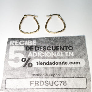 ARRACADAS PAR ORO 8 K 1.1 GRMS (SEMINUEVO)