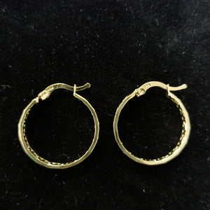 ARETES ARRACADA CON GRECAS 14K 2.1 GR (NUEVO)