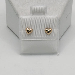 BROQUELES BROQUEL FIG CORAZON LISO 14K 0.1987 GR (NUEVO)