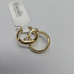 ARETES ARRACADA LISA 14K 1.6 GR (NUEVO)