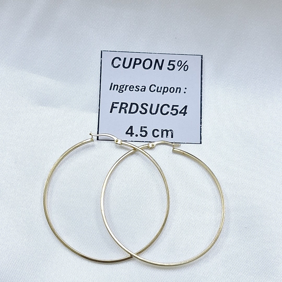 ARRACADAS PAR ORO 14 K 2,70 GRMS (SEMINUEVO)