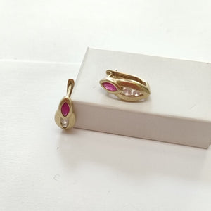 ARETES PAR ORO 10 K 4.7 GRMS (SEMINUEVO)