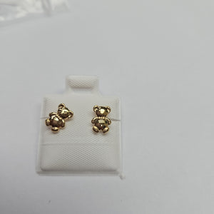 BROQUELES BROQUEL FIG OSO 14K 0.2592 GR (NUEVO)