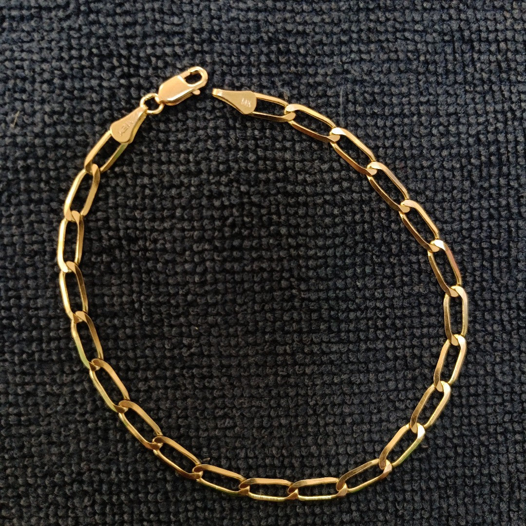 PULSERA ESLABON 14K 21 CM 4.3 GR (NUEVO)