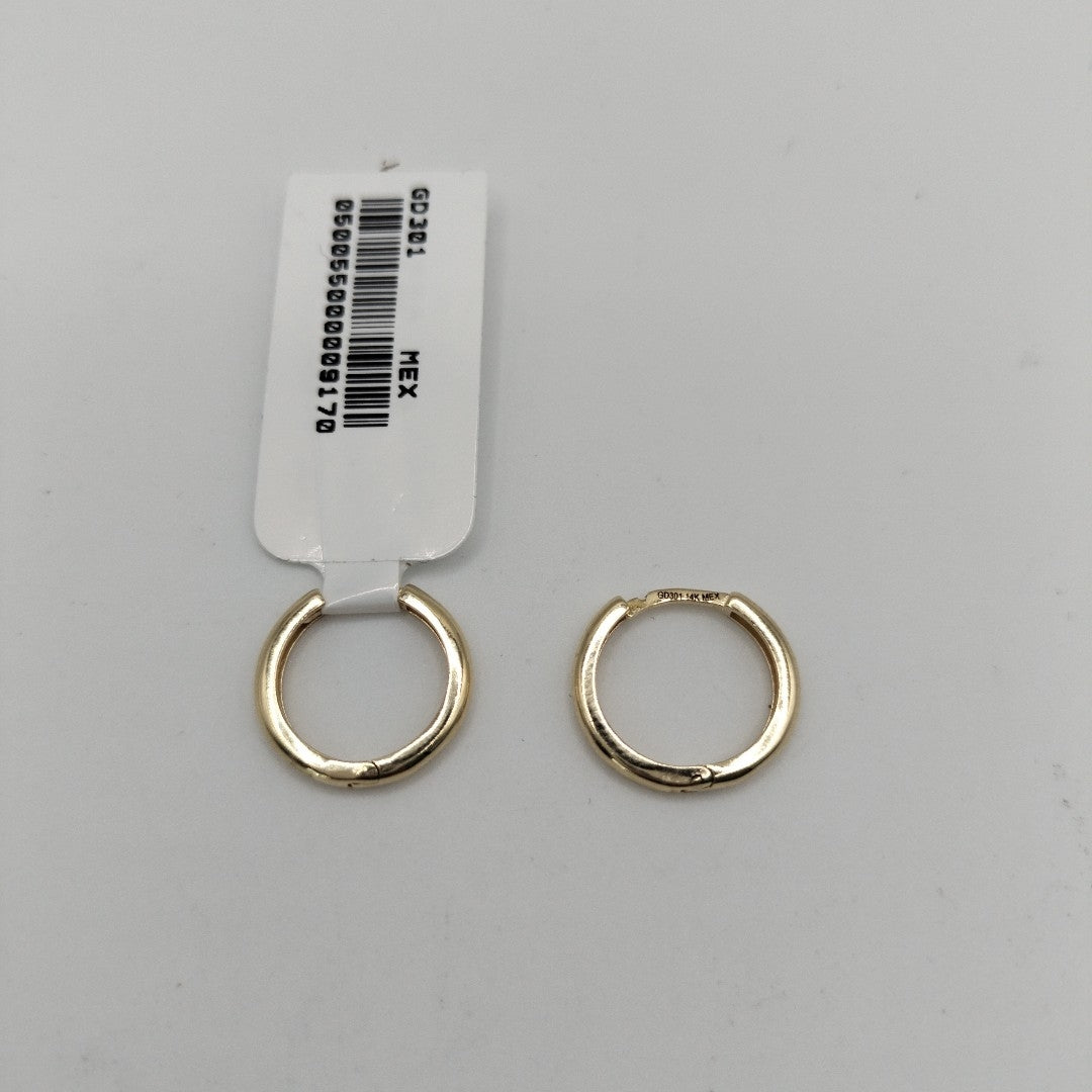 ARETES HUGGIES LISAS 14K 1.6 GR (NUEVO)
