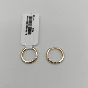 ARETES HUGGIES LISAS 14K 1.6 GR (NUEVO)
