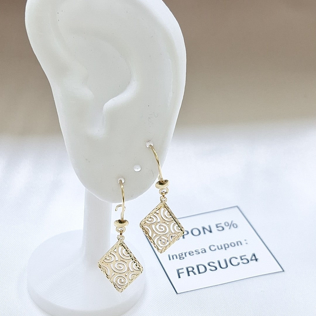 ARETES PAR ORO 10 K 1,50 GRMS (SEMINUEVO)