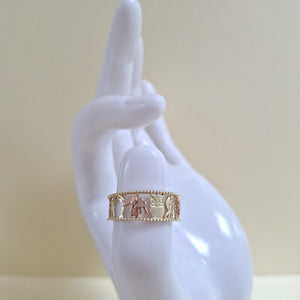 ANILLOS ARGOLLA DE LA SUERTE 10K TALLA 8 3 GR (NUEVO)