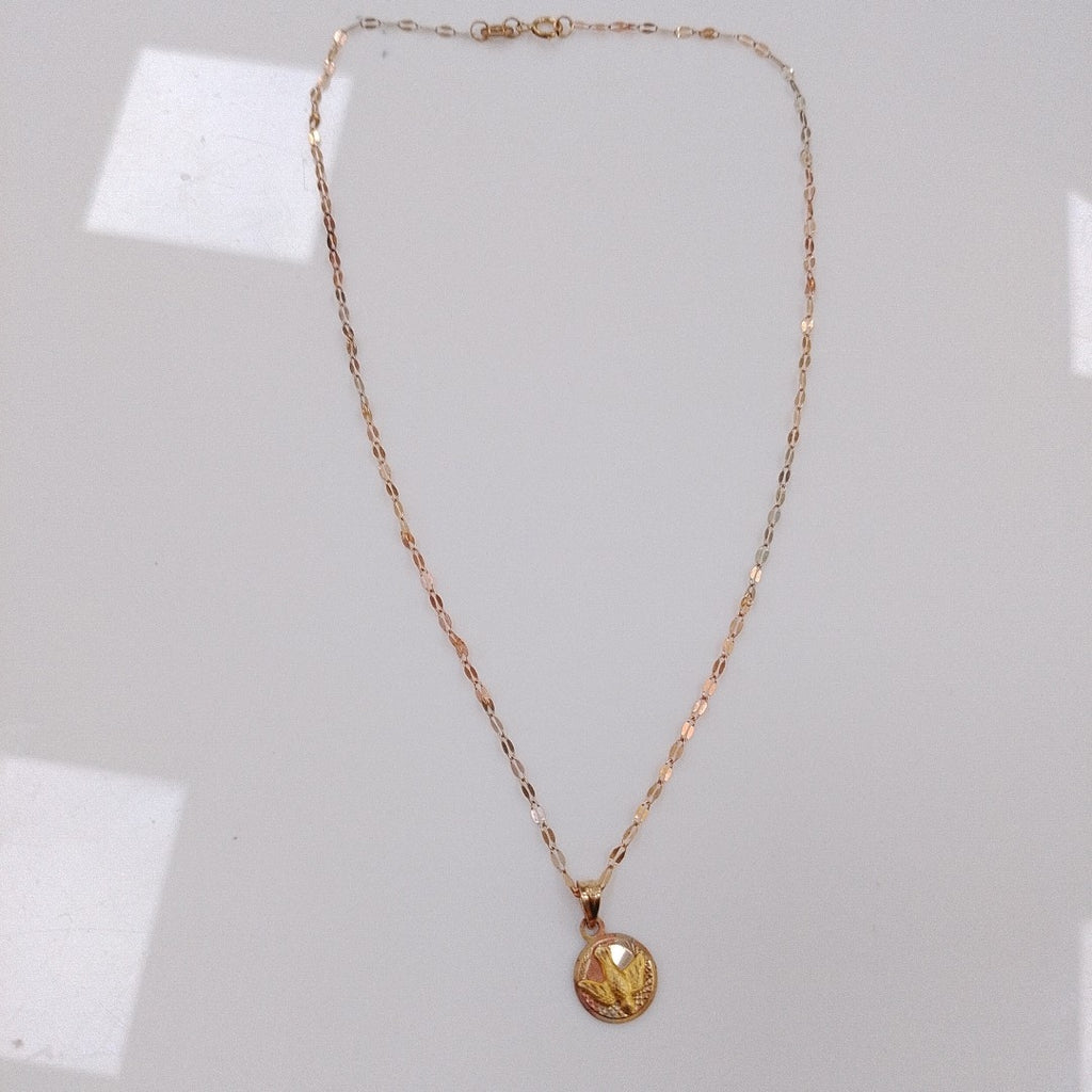 CADENA,MEDALLA RELIGIOSA ORO 10 K 1,50 GRMS (SEMINUEVO)