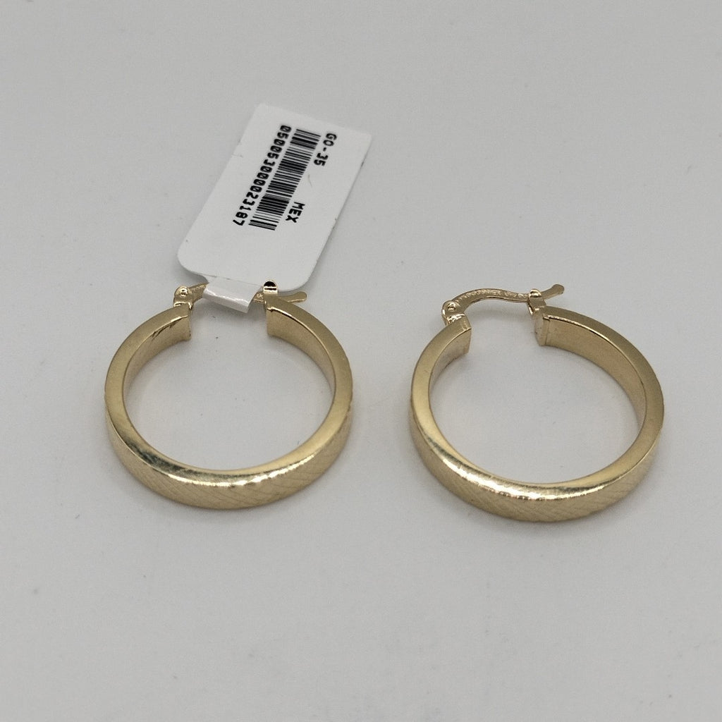 ARETES TEJIDO ARRACADAS FACETADAS 14K 2.9 GR (NUEVO)