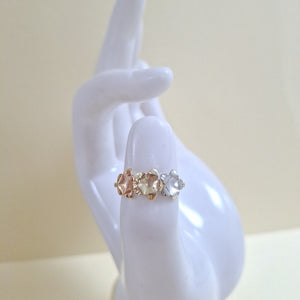 ANILLOS ANILLITO FIG FLORES 10K TALLA 9 1.3 GR (NUEVO)