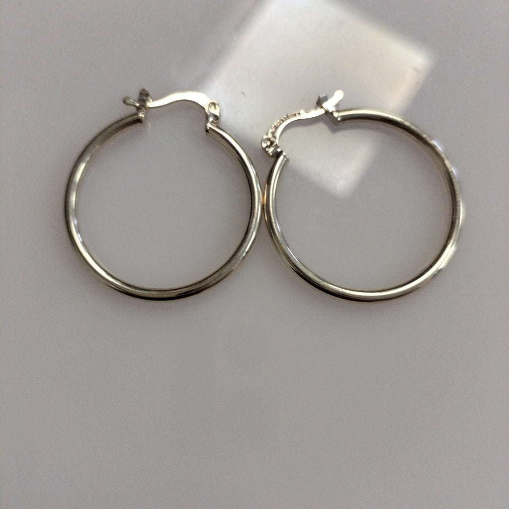 ARETES TEJIDO ARRACADAS LISAS 14K 1.5 GR (NUEVO)
