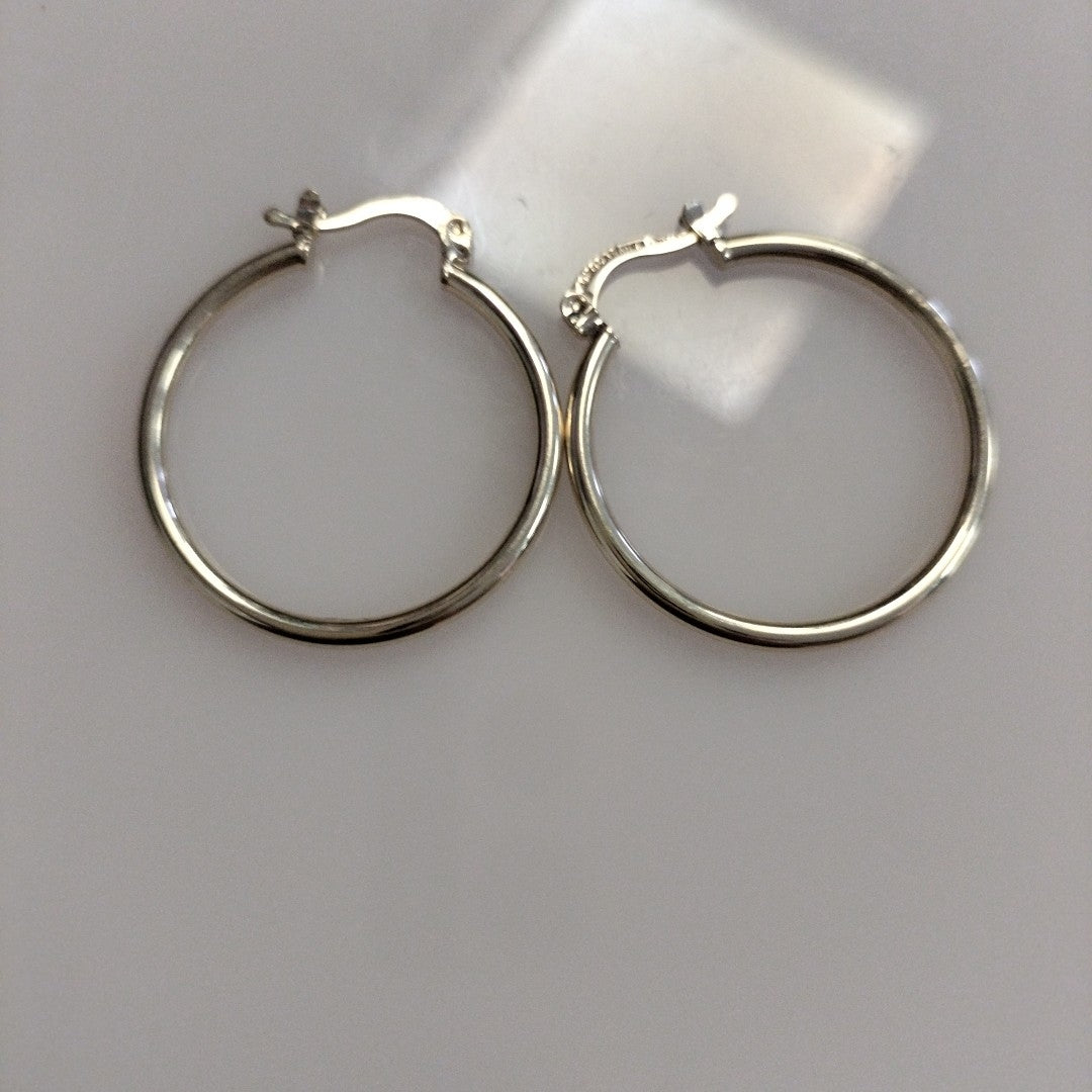 ARETES TEJIDO ARRACADAS LISAS 14K 1.5 GR (NUEVO)