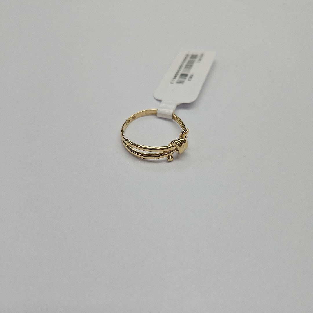 ANILLO ANILLITO C NUDO 14K 7 TALLA 2 GR (NUEVO)